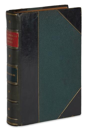 WHITMAN, WALT. Complete Poems & Prose ... 1855 ... 1888.